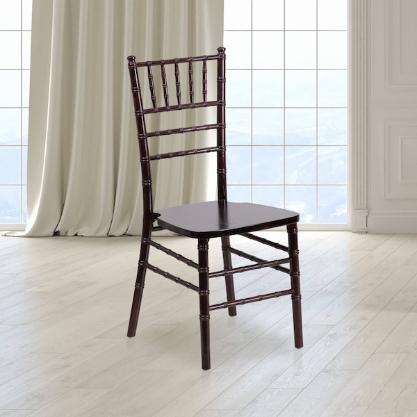 Flash Furniture HERCULES Series Walnut Wood Chiavari Chair, PK2 2-XS-WALNUT-GG - main